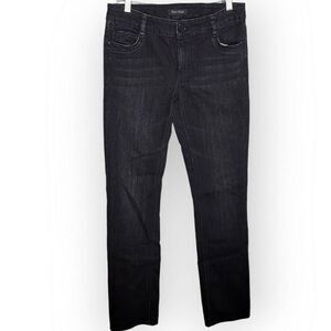 White House Black Market Women's Blanc Slim Leg Jeans Black Denim size 4 Regular